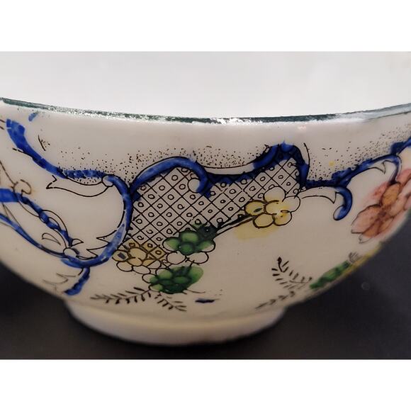 Rose Famille Tea Cup Antique Floral Handpainted Delicate Unsigned - Picture 5 of 13